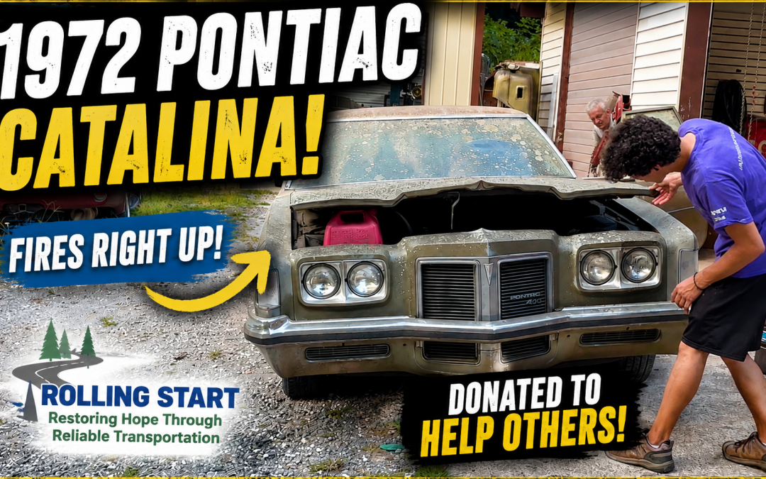 A 1972 Pontiac Catalina Rolls Into Rolling Start